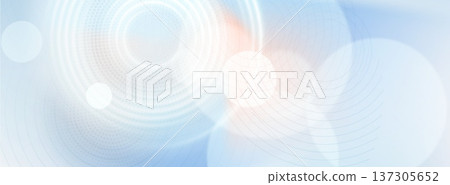 Gradient tech grey background, halftones, circles 137305652