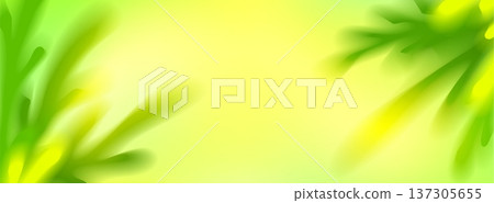 Spring background with gradient blur, green leaves Spring background with gradient blur, green leaves 137305655
