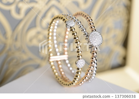 Indian Gold jewelry photo shoot 137306038