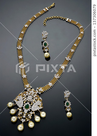 Indian Gold jewelry photo shoot Indian Gold jewelry photo shoot 137306079