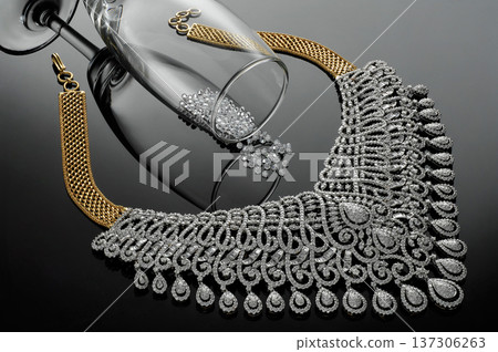 Indian Gold jewelry photo shoot Indian Gold jewelry photo shoot 137306263