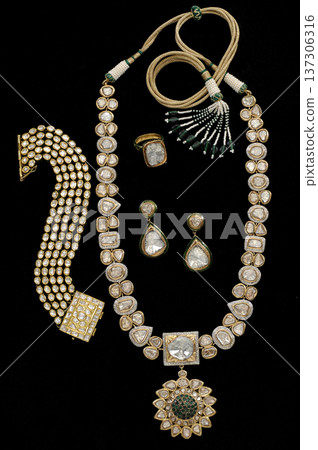 Indian Gold jewelry photo shoot Indian Gold jewelry photo shoot 137306316