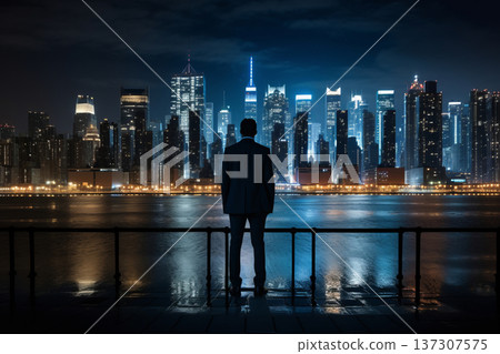 Photo global business internet connection business analytics business concept 137307575