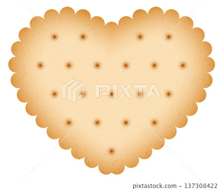 Heart shape cookie. Romantic holiday sweet biscuit Heart shape cookie. Romantic holiday sweet biscuit 137308422