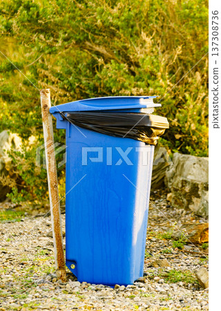 Industrial big garbage bin outdoors Industrial big garbage bin outdoors 137308736