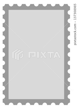 Mail postmark frame blank template. Decorative border 137308985