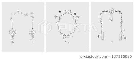 Hand drawn vector abstract outline,graphic,line celebration ornament party frames set in drawing elegant style.Elegant decoration vintage outline design isolated.Birthday,Christmas,party frames design Hand drawn vector abstract outline,graphic,line celebration ornament party frames set in drawing elegant style.Elegant decoration vintage outline design isolated.Birthday,Christmas,party frames design 137310030