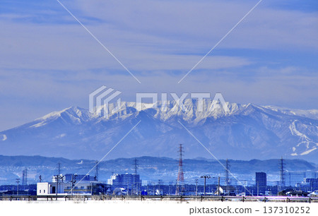 宮城縣仙台市南河原町。從七北川左岸眺望南藏王山脈。 宮城縣仙台市南河原町。從七北川左岸眺望南藏王山脈。 137310252