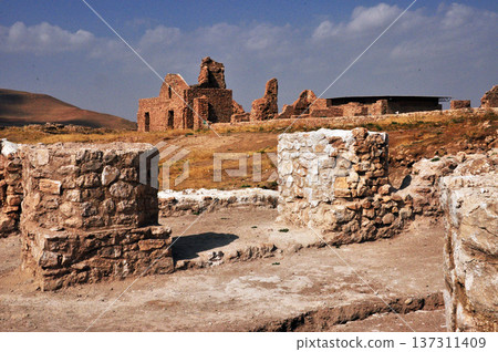 Iran World Heritage Site, Takht-e Soleyman (Solomon's Throne) Ruins Iran World Heritage Site, Takht-e Soleyman (Solomon's Throne) Ruins 137311409