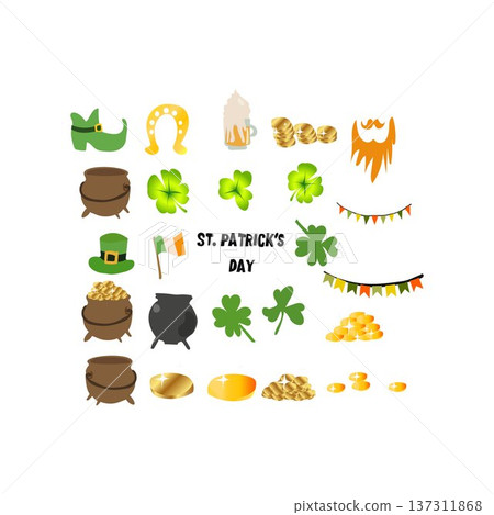 St. Patrick's Day Elements Collection St. Patrick's Day Celebration Elements St. Patrick's Day Elements Collection St. Patrick's Day Celebration Elements 137311868