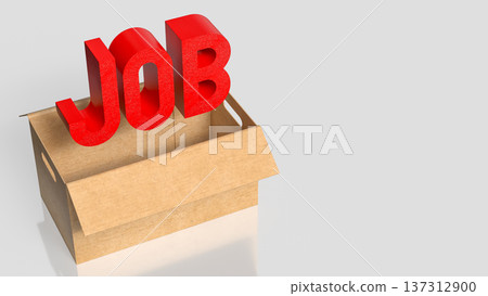 Job Opportunity and Career Recruitment Concept 3d render. 137312900
