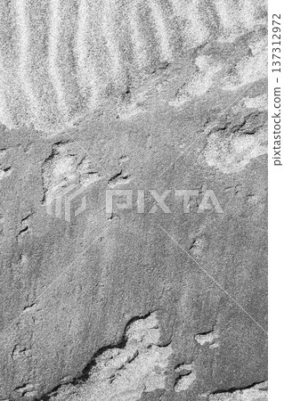 Intricate patterns form in the sand Intricate patterns form in the sand 137312972