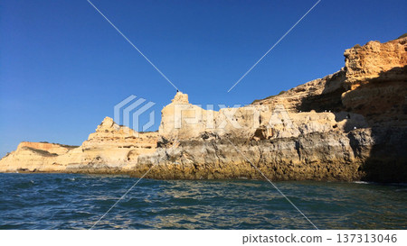 Rocky coastline near Carvoeiro 137313046
