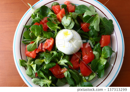 Burrata with Tomato and Avocado Salad Burrata with Tomato and Avocado Salad 137313299