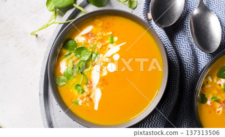 Healthy Pumpkin soup 137313506