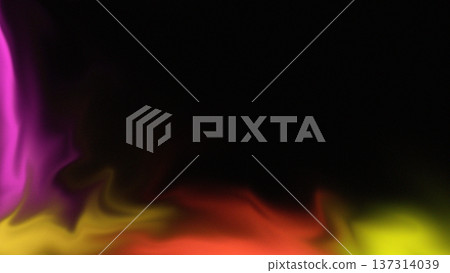 Abstract vibrant neon gradient background with fluid purple, red and yellow liquid waves, cinematic grainy noise texture and blurred glowing aura on dark backdrop. Abstract vibrant neon gradient background with fluid purple, red and yellow liquid waves, cinematic grainy noise texture and blurred glowing aura on dark backdrop. 137314039