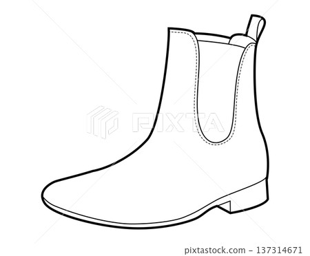 Chelsea boot women single line. Clean ankle boot for office day and weekend travel. Technical fashion  137314671