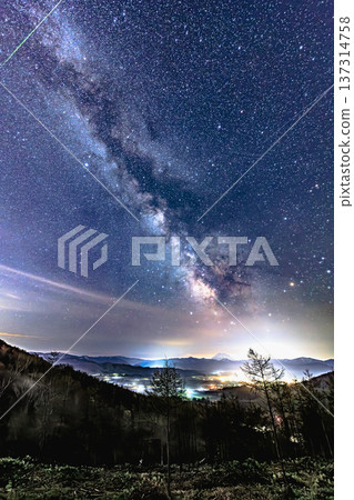 Spectacular view of the Milky Way and starry sky from the Akaigawa Village Caldera Observatory (Hokkaido) Spectacular view of the Milky Way and starry sky from the Akaigawa Village Caldera Observatory (Hokkaido) 137314758