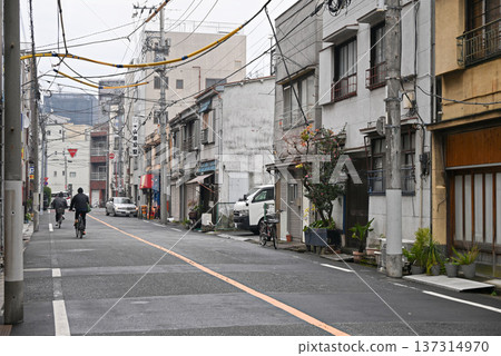A residential area in the Asakusa area of downtown Tokyo, where vestiges of the Showa era remain [Taito Ward, Tokyo] 137314970