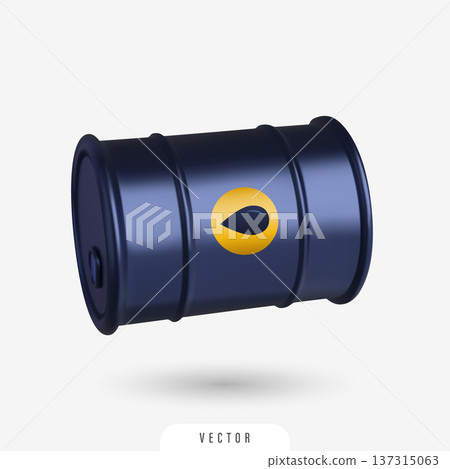 Isolated oil barrel illustration Isolated oil barrel illustration 137315063