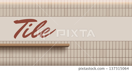 Subway tile vector background Subway tile vector background 137315064