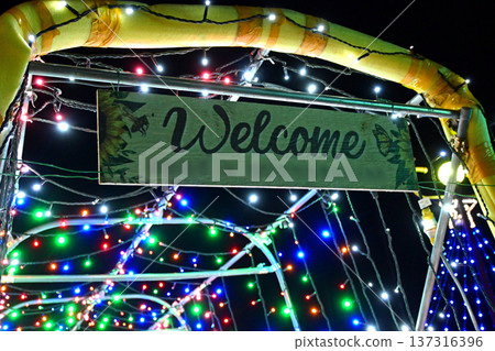 Illuminations and welcome boards Illuminations and welcome boards 137316396