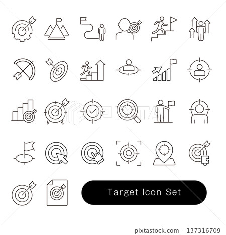 Target Icon Set Target Icon Set 137316709