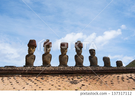 Ahu Naunau, Seven Moai Statues at Anakena Beach, Easter Island, November 2025 137317112