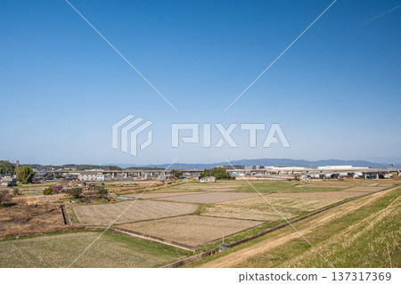 Spring rural scenery, Kyotanabe City, Kyoto Prefecture Spring rural scenery, Kyotanabe City, Kyoto Prefecture 137317369