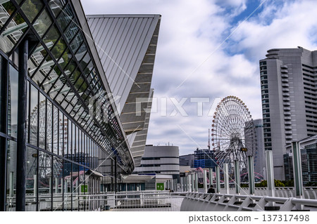 Minato Mirai view from between the buildings Minato Mirai view from between the buildings 137317498