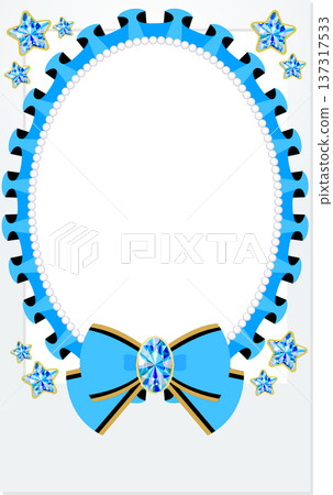 Polaroid Camera Decoration Jewel Frame Light Blue 137317533