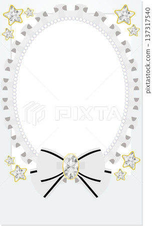 Polaroid Camera Decoration Jewel Frame Silver 137317540