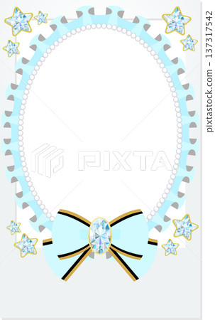 Oshikatsu Instax Polaroid Camera Decoration Jewel Frame Cyan 137317542