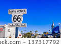 洛杉磯聖莫尼卡碼頭，66號公路終點標誌 137317792