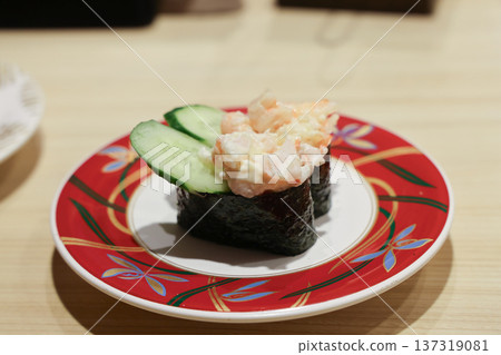 Nov 29 2025 Fresh Conveyor Belt Sushi in Modern Japanese Restaurant Nov 29 2025 Fresh Conveyor Belt Sushi in Modern Japanese Restaurant 137319081