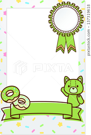 可愛的拍立得裝飾相框,帶有絲帶,可愛動物,貓咪圖案,黃綠色設計,適合兒童 可愛的拍立得裝飾相框,帶有絲帶,可愛動物,貓咪圖案,黃綠色設計,適合兒童 137319618