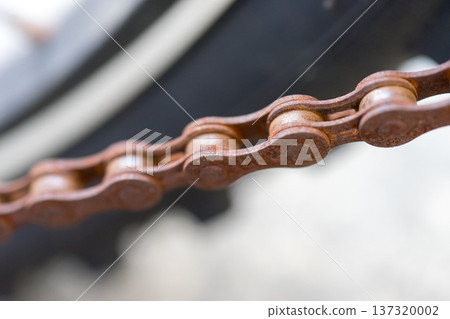 Rusty bicycle chain 137320002