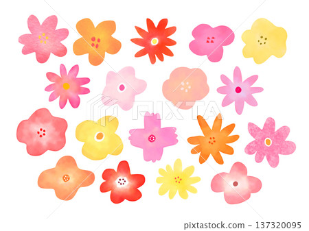 Fluffy flower material Fluffy flower material 137320095