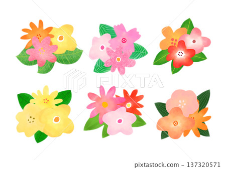 五顏六色的花圖 五顏六色的花圖 137320571