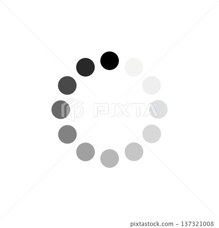 Loading circle animation loop on white background Loading circle animation loop on white background 137321008