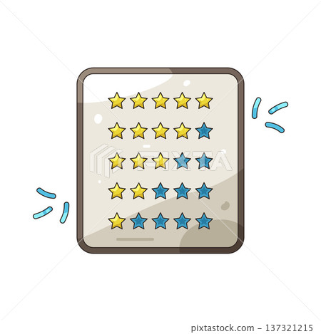 Illustration of rating Illustration of rating 137321215