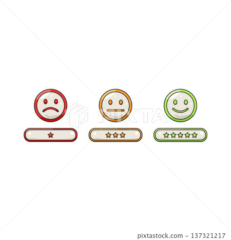Illustration of expression rating Illustration of expression rating 137321217
