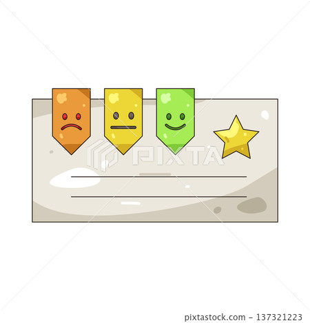 Illustration of expression rating Illustration of expression rating 137321223