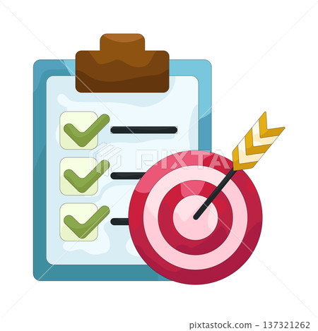 Illustration of checklist  137321262