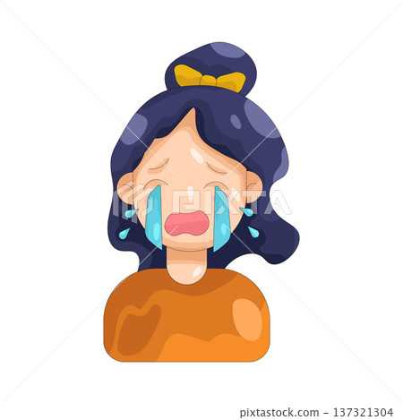 Illustration of Crying Illustration of Crying 137321304