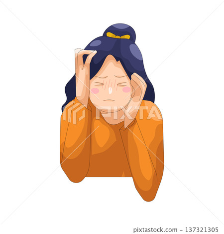 Illustration of Stress Illustration of Stress 137321305