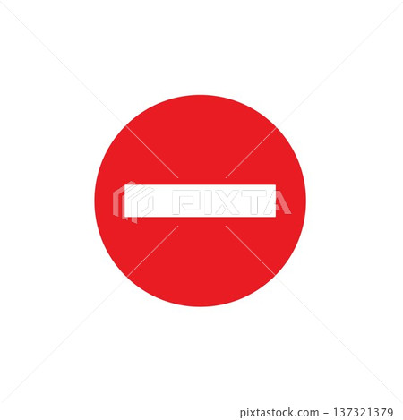 No Entry Sign.A Universal Symbol of Restriction and Prohibition 137321379