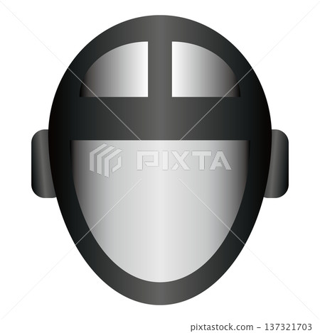 An illustration of a gradient design of a head cap used to protect the head of a rugby player. An illustration of a gradient design of a head cap used to protect the head of a rugby player. 137321703
