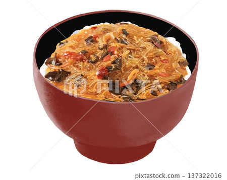Mapo vermicelli (red and black bowl) 137322016