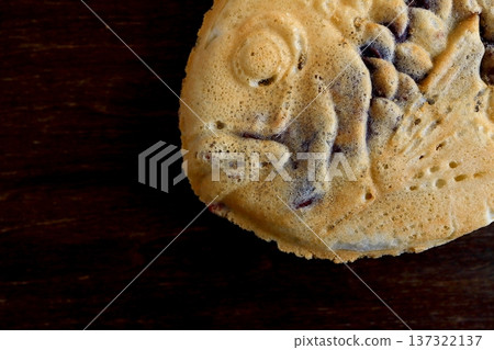 Taiyaki on a table background seen from directly above Taiyaki on a table background seen from directly above 137322137